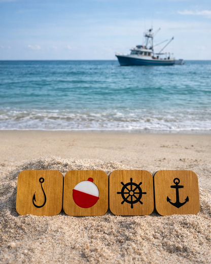 Fishing Coaster Set